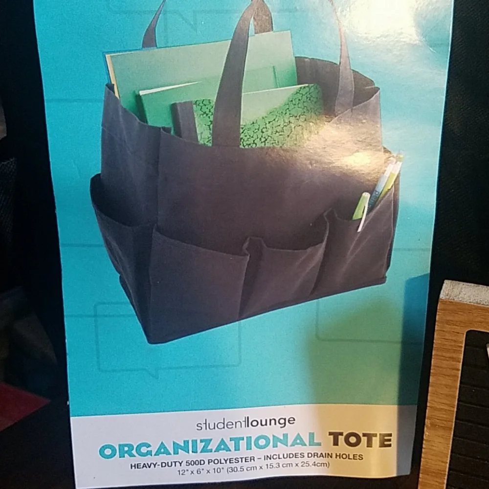 Student Lounge New Organizational Tote New Black Shower Caddy